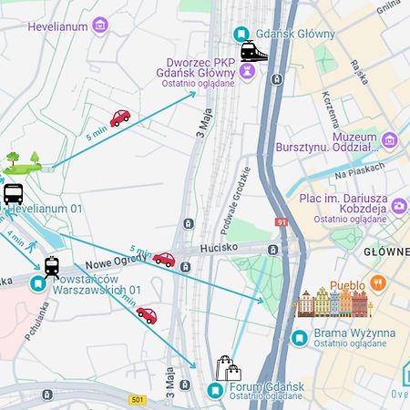 Swish Apartment -10 Min To Old Town Gdansk,Pkp & Shopping Mall Luaran gambar