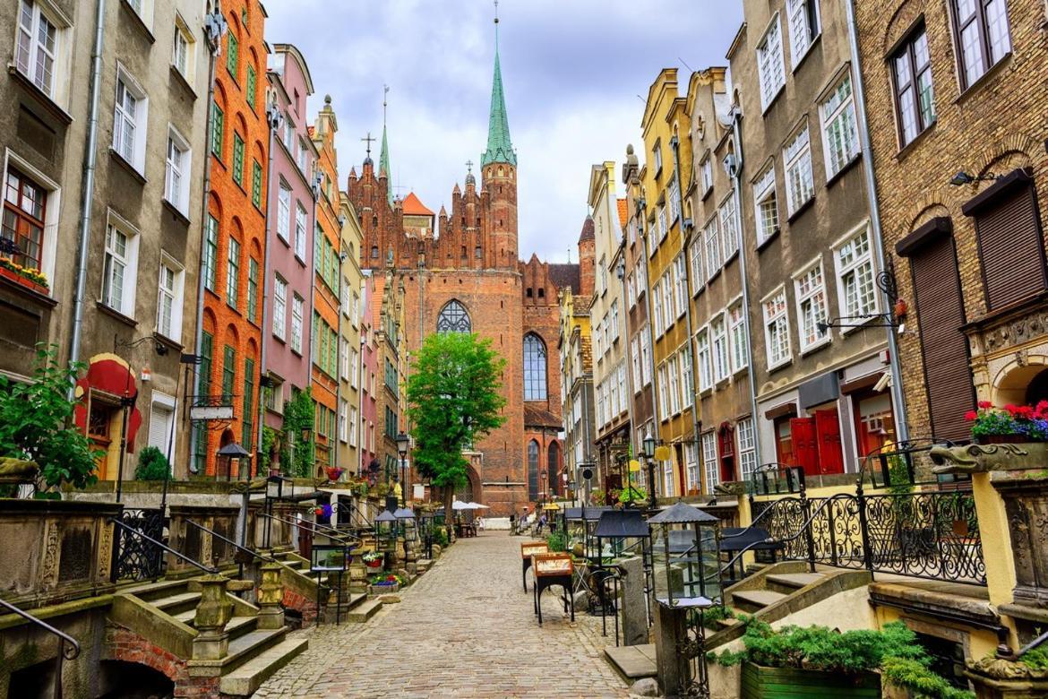 Swish Apartment -10 Min To Old Town Gdansk,Pkp & Shopping Mall Luaran gambar